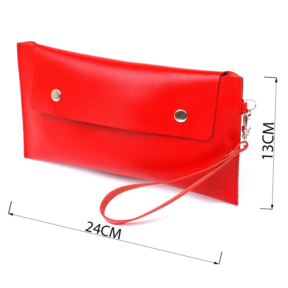 Женская кожаная тревел-косметичка Shvigel 16421 Красный Киев - изображение 3