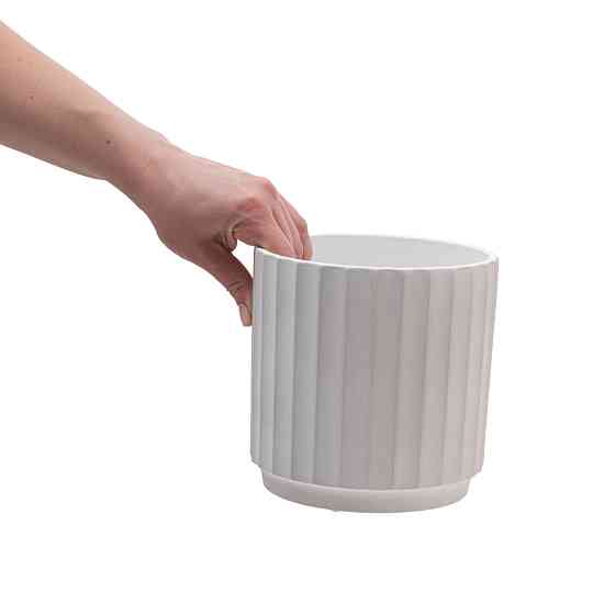 elemi Набір кашпо для квітів керамічні elemi "Грань" (13.5"; 16"; 20.5") (1,4 л; 2,4 л; 4,2 л) Коломыя