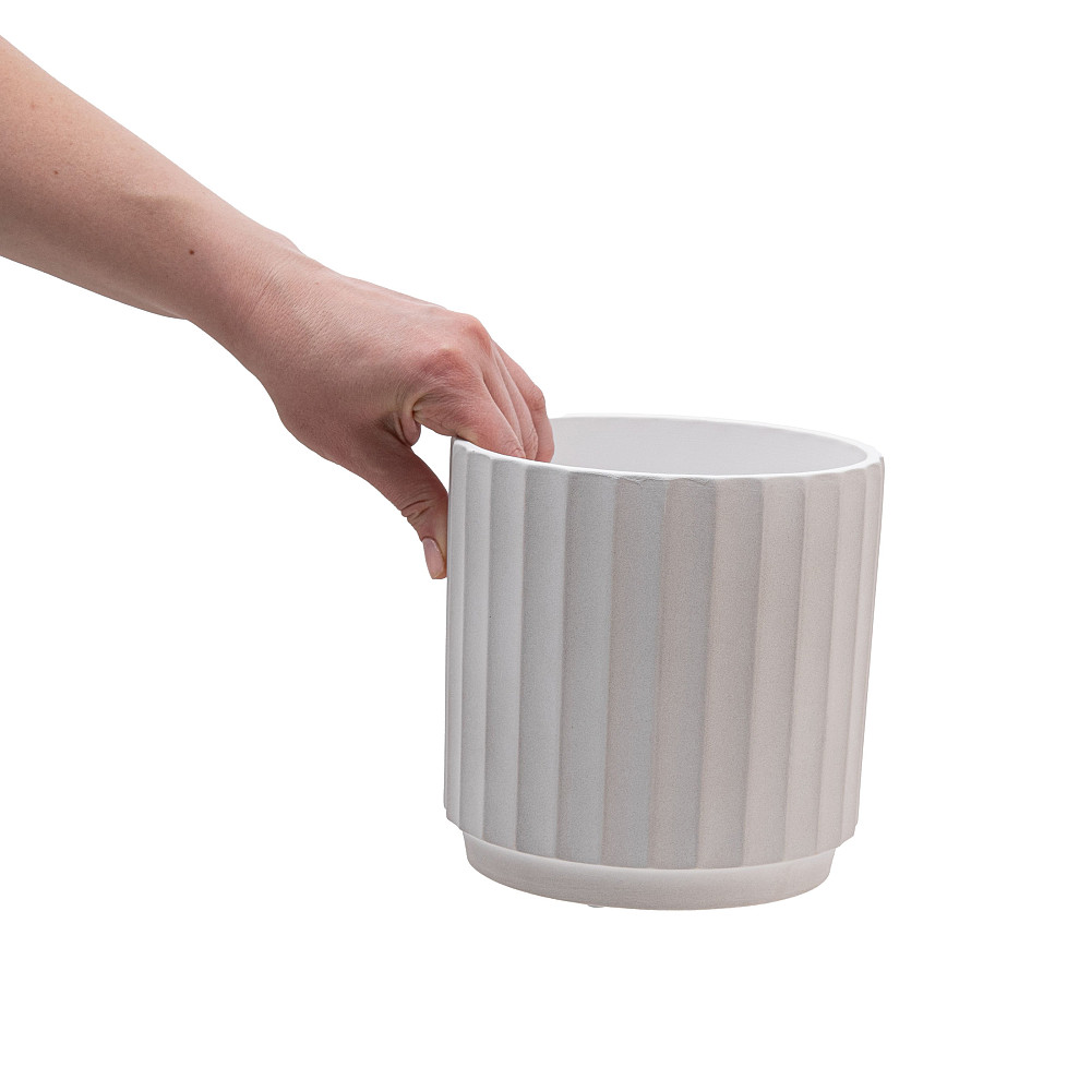 elemi Набір кашпо для квітів керамічні elemi "Грань" (13.5"; 16"; 20.5") (1,4 л; 2,4 л; 4,2 л) Коломыя - изображение 5