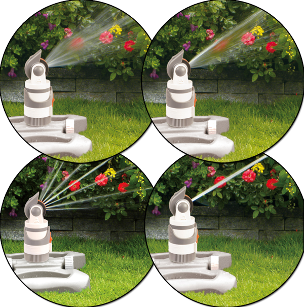 Зрошувач обертовий 4-х режимний на пластиковій підставці, WHITE LINE, WL-Z11 Київ - фото 2