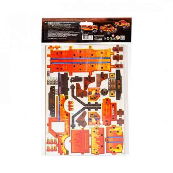 Дерев'яний 3D конструктор "Turbo off-road" Puz-00972, 87 деталей Вінниця