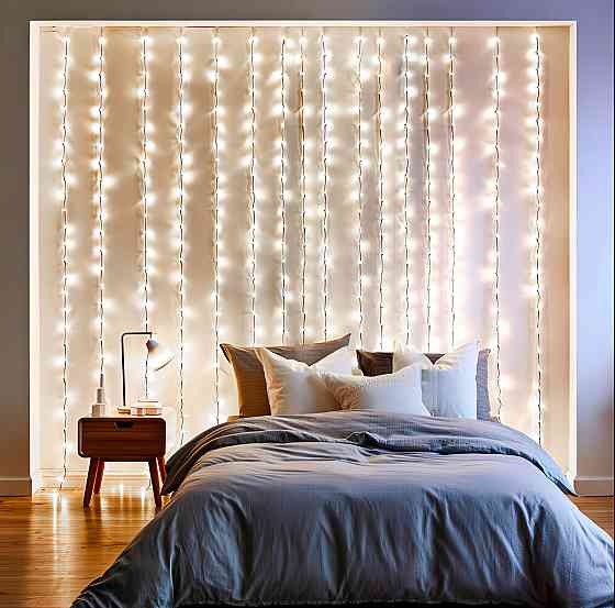 Garlando Новорічна гірлянда штора 3х3 м 192 LED кімнатна білий провід Білий ZWM33192LEDW Коломия