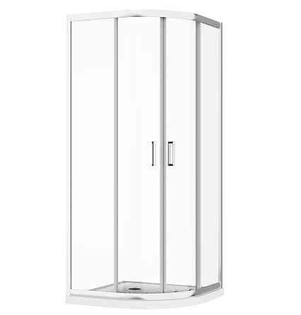 Скляна душова кабіна AVKO Glass RDS06 90х90х190 см Chrome перегородка для душу Київ