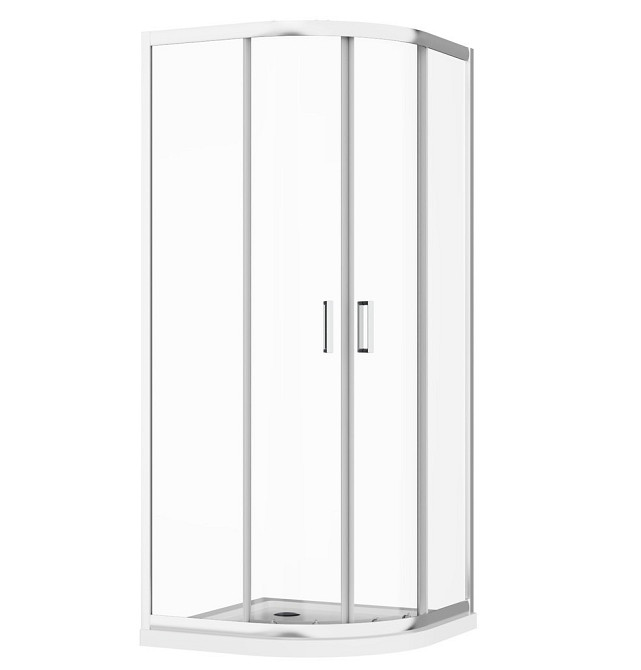 Скляна душова кабіна AVKO Glass RDS06 90х90х190 см Chrome перегородка для душу Київ - фото 1