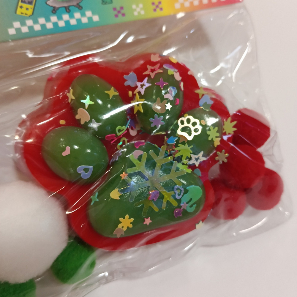 Лапки сквиш новогодняя антистресс лапка Табо Киев - изображение 1