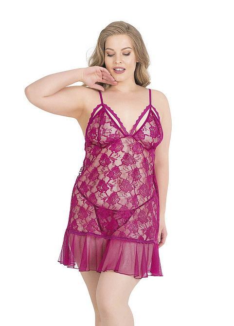 Сорочка нічна з мережева PR 3028-1 2XL Київ - фото 1