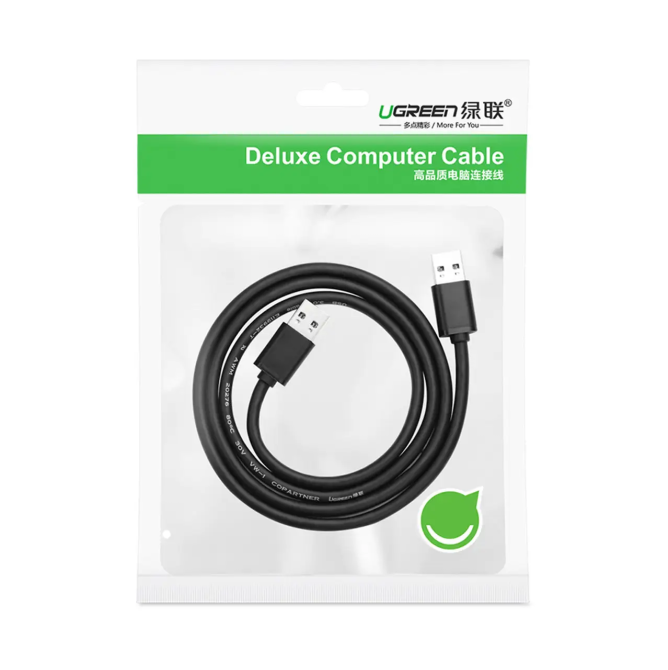 Кабель UGREEN US102 USB 2.0 A Male to A Male Cable 1m (Black)(10309) Киев - изображение 7