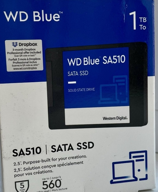Накопичувач SSD WD Blue SA510 1Tb. Харьков - изображение 2
