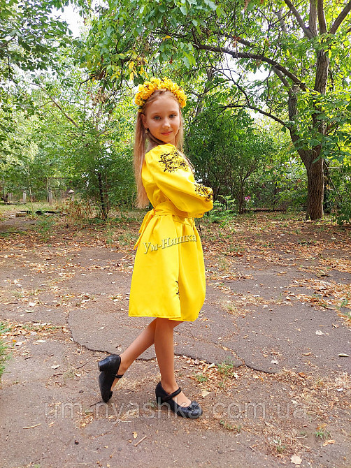 Сукня вишиванка жовто-чорна Кривой Рог - изображение 9