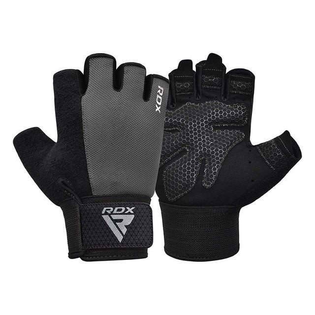 Перчатки для фітнесу RDX W1 Half Gray Plus M Кам'янське - фото 2