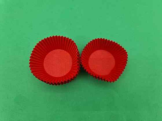 Тартолітка для кексів А7 "Кругла червона" D50 H30 (100 шт.) (1 уп.) Харків