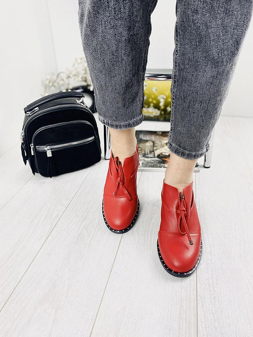 Sothby 's Туфлі жіночі Sothby 's T-593/2 червоні (весна-літо, шкіра натуральна) (2750) Коломыя - изображение 5