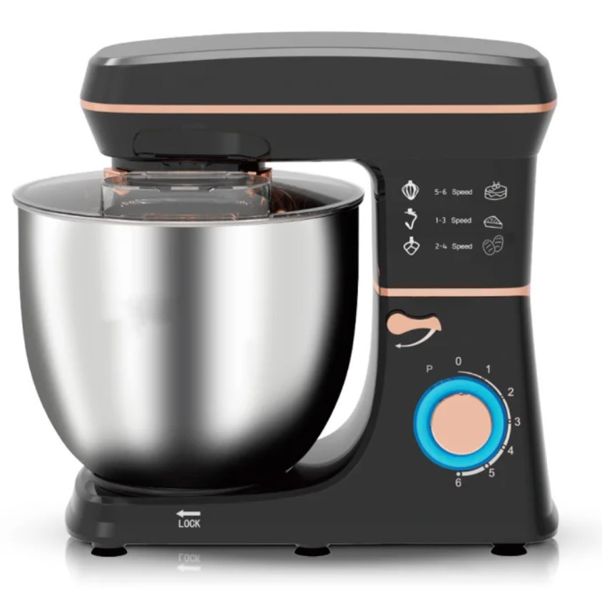 Міксер-тестомес планетарний Domotec R 6673 12 л, чорний Вінниця - фото 2