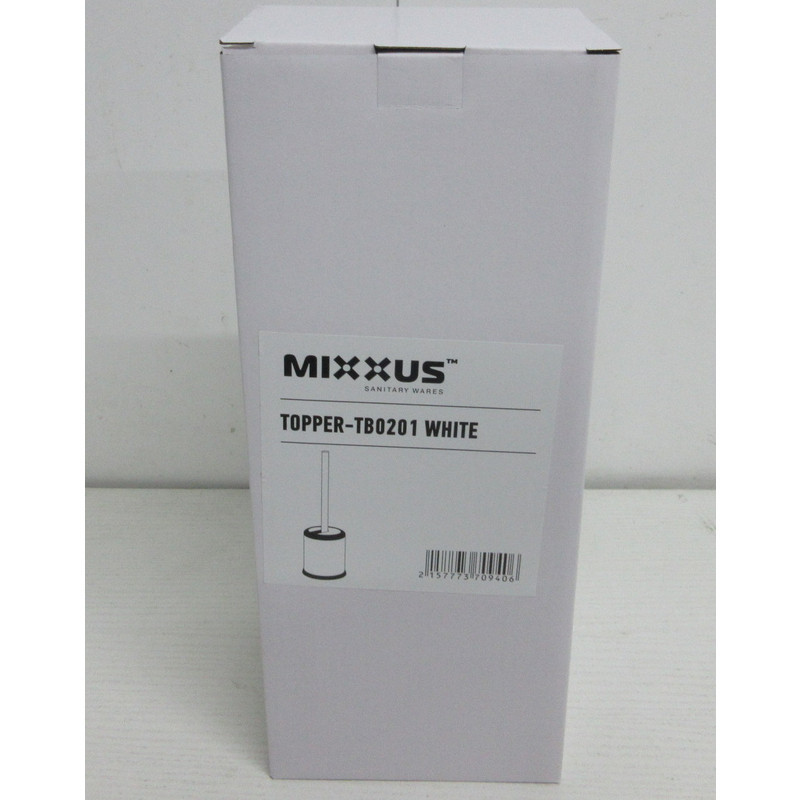 Ершик для унитаза напольный Mixxus Topper-TB0201 White цвет белый (MI7094) Киев - изображение 4