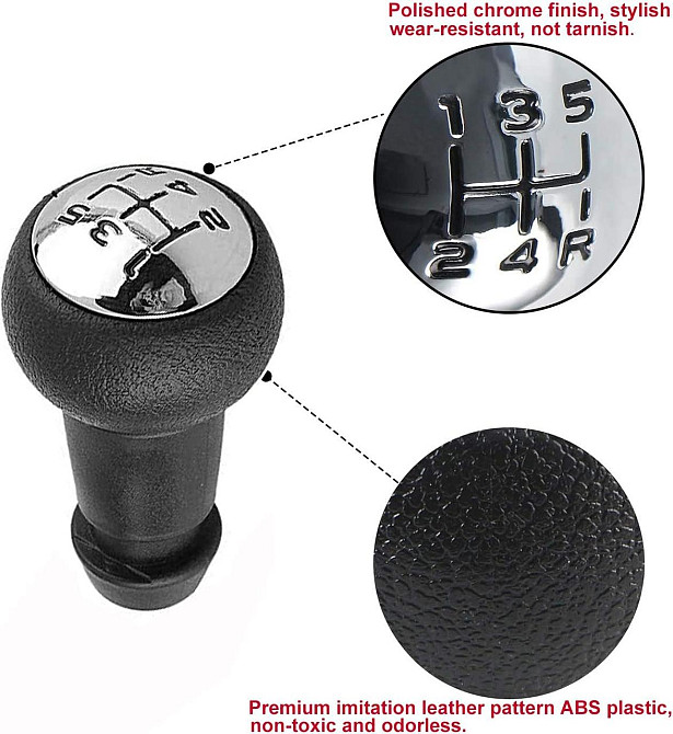 Ручка переключения передач 5-ступенчатая, сменная головка коробки передач автомобиля для Peugeot Citroen КПП Киев - изображение 4