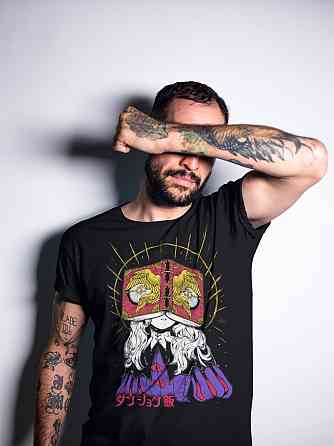 Футболка аниме Деликиоус Ін Дунгеон Сенсхи оверсайз (S/M/L) Черний AnimeJ0228 Днепр