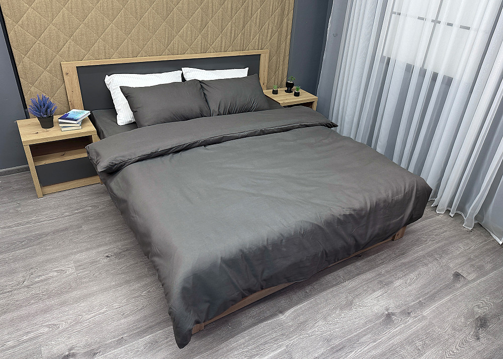 Комплект постельного белья, Decorator El Skin Двуспальный 180х215 Темно-серый (88-076) Киев - изображение 6