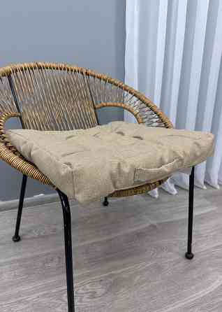 Подушка для стульев (50x50х8 см) Decorator Мальмо цвет бежевый 84-183 Киев