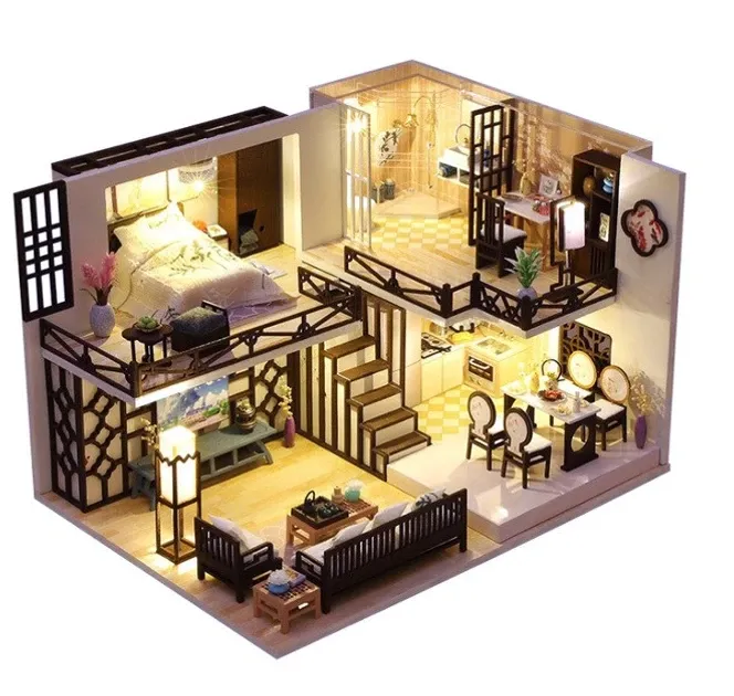 3D Румбокс DIY House Вілла Ясинджу в стилі лофт + Пилозахисний купол (M033-B) Київ - фото 7