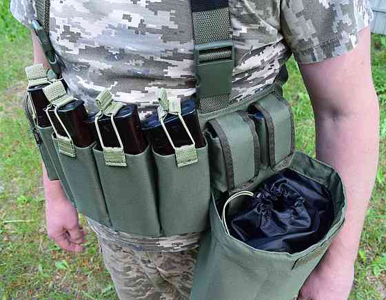 Жилет розвантажувальний з сумкою для скидання магазинів Novator G-4 Khaki Київ