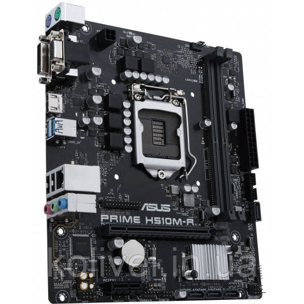 ASUS PRIME H510M-R-SI (1200/H510, 2*DDR4, 1xPCIex16, HDMI/DVI/VGA, 4xSATAІІІ, GLan, 7.1ch, mATX) (PRIME Київ - фото 2