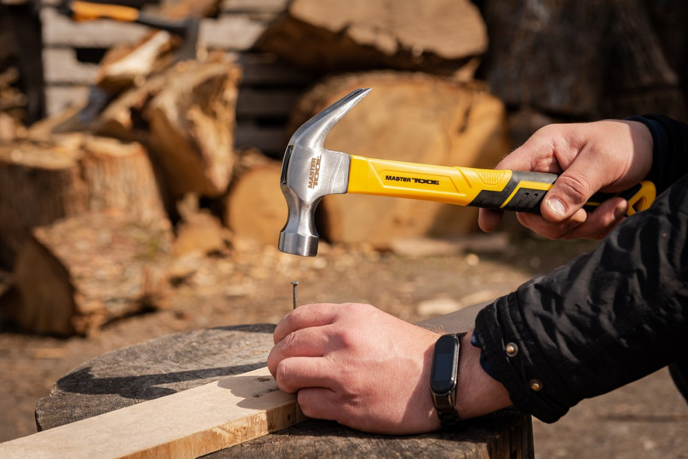 Молоток столярный MASTERTOOL 450 г HRC50 фибергласовая ручка 300 мм 02-0914 Ровно - изображение 5