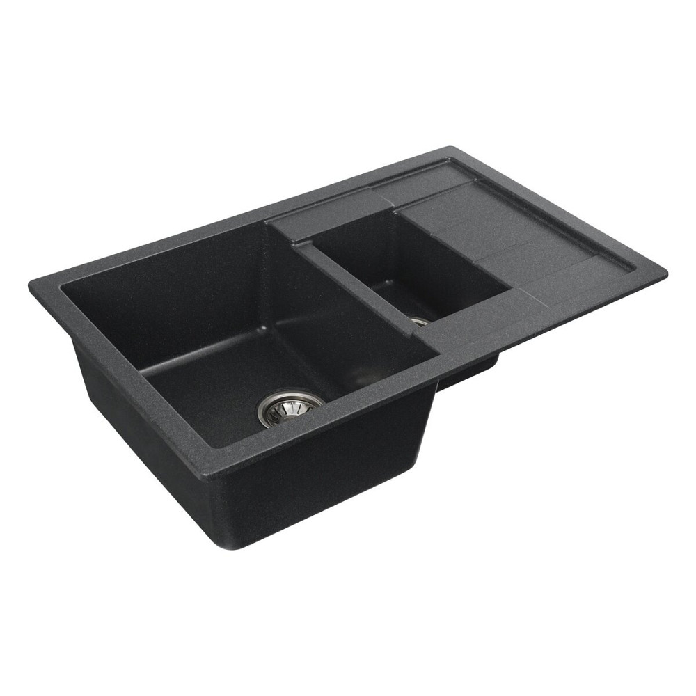 VALESO Гранітна мийка для кухні VALESO TOSKANA 7850W матова Антрацит Коломыя - изображение 7