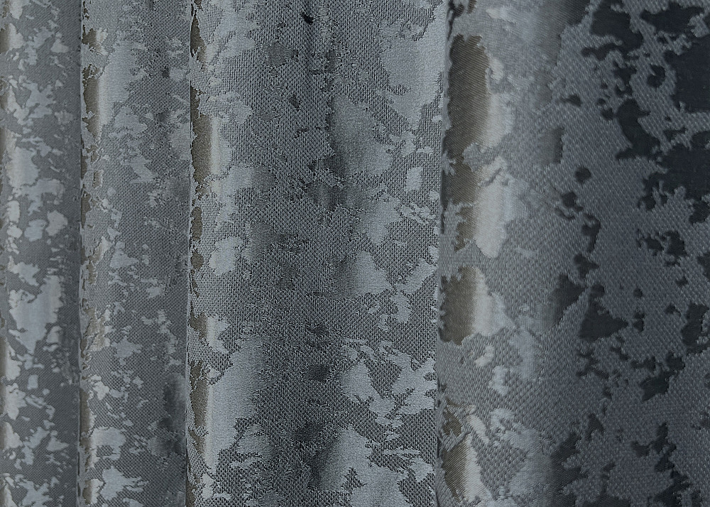 Комплект штор на люверсах VR-Textil Лен мрамор Pavliani ХО № 1262ш Графитовый 150х250 см 2 шт (37-0315) Киев - изображение 8