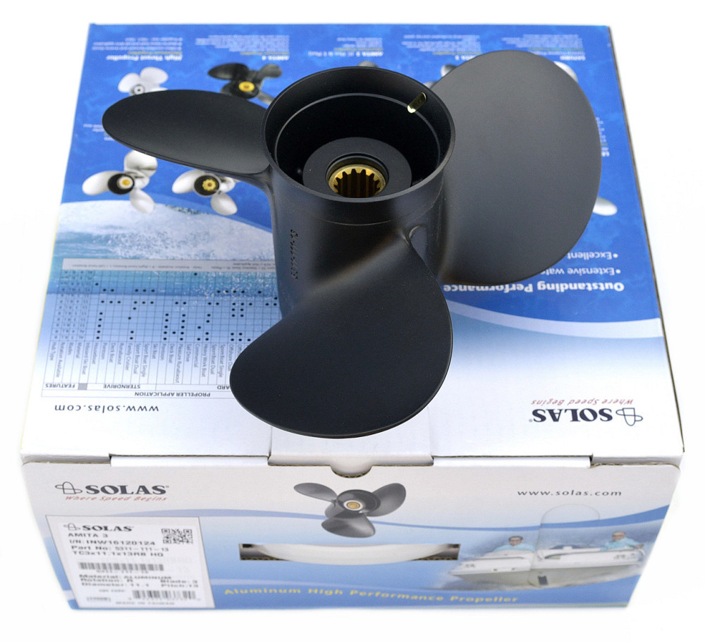 Винт Mercury Solas (11.4X12) 25-70 Л.С. Для Лодочного Мотора Киев - изображение 1