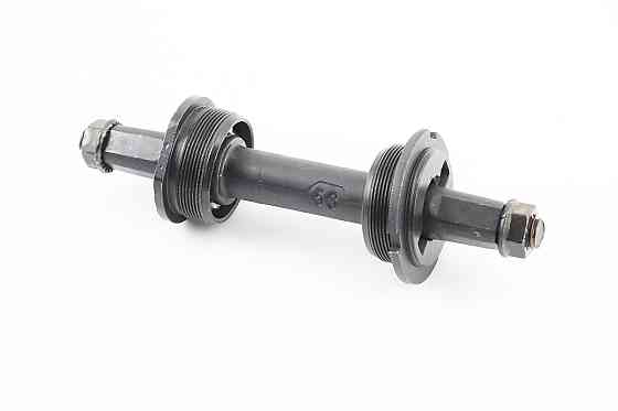 Каретка "квадрат" MTB 125мм, підшипник Ø6,35х9 кульок, під гайку, чорна Київ