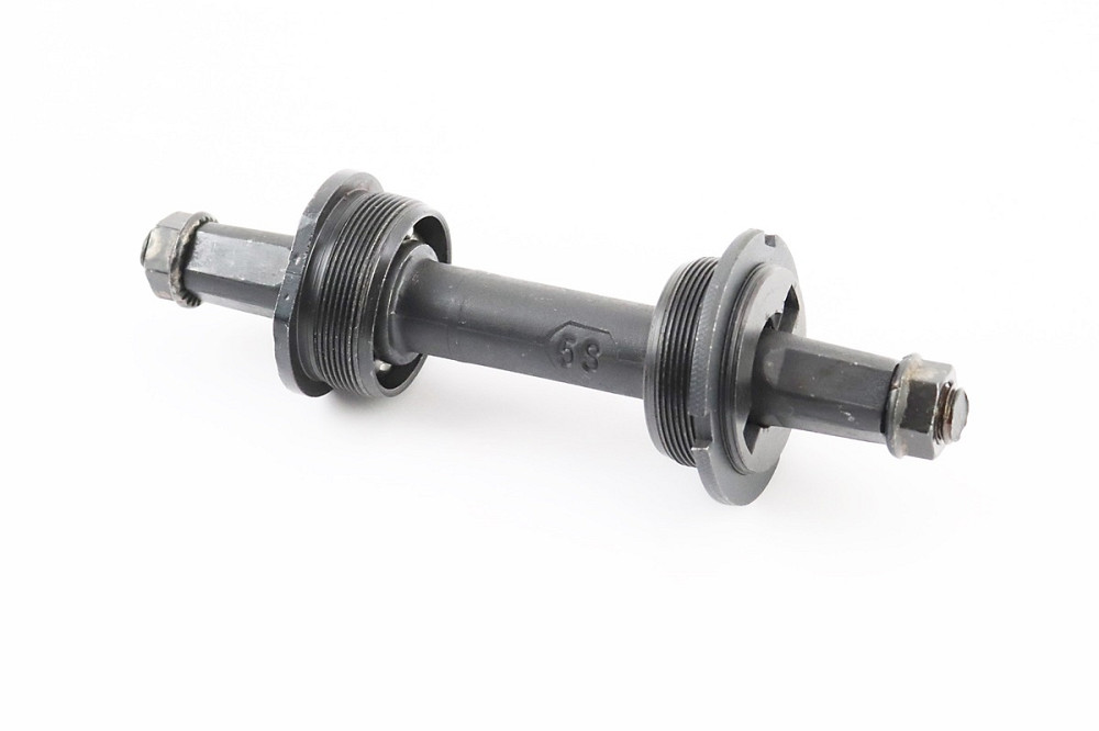 Каретка "квадрат" MTB 125мм, підшипник Ø6,35х9 кульок, під гайку, чорна Київ - фото 1