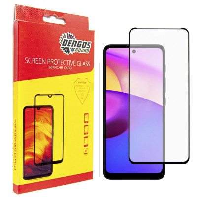 Скло захисне Dengos Full Glue Motorola E40 (black) (TGFG-286) Вінниця - фото 1
