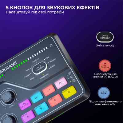 Мікшерний пульт Fifine SC8 Black (SC8) Вінниця