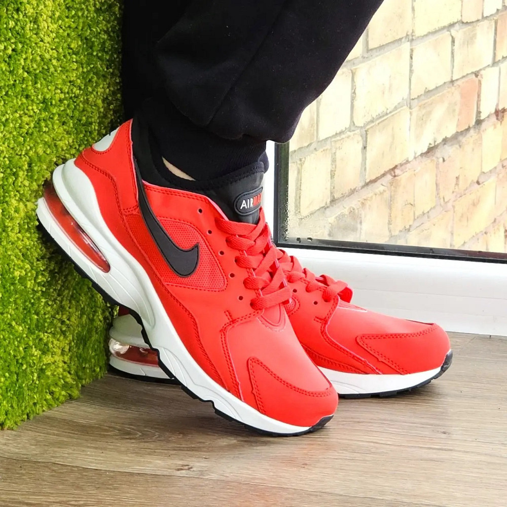Чоловічі Червоні Термо Кросівки Nike Air Max Шкіряні Найк Єврозима (розміри: 41,42,43,44,45) Відео Огляд Дніпро - фото 4
