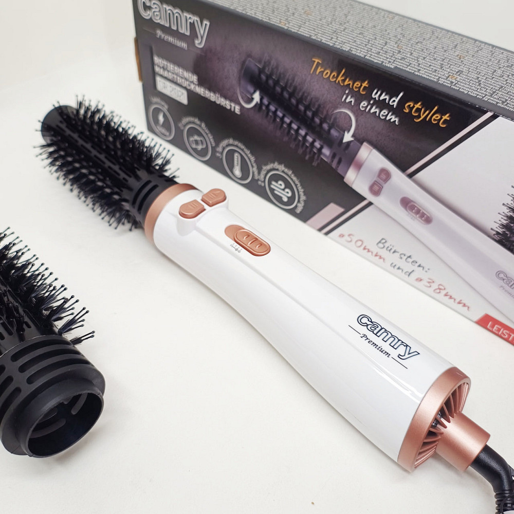 Фен расческа для укладки локонов Camry CR 2021 1200Вт, Фен-щетка для волос с концентратором ZI-16 Львов - изображение 7