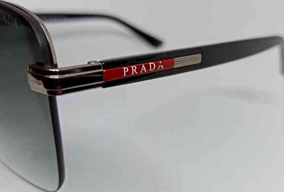 Брендовые мужские очки классика серо зеленый градиент в серебре. Киев