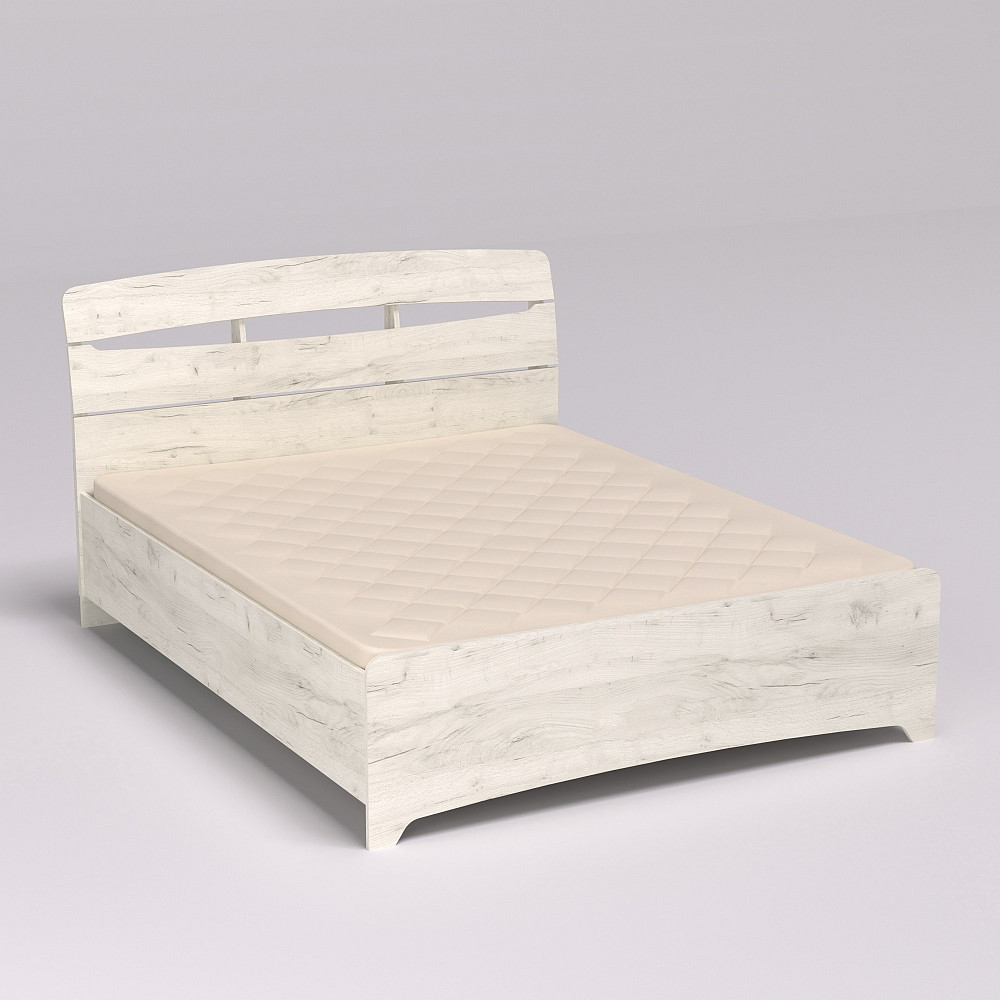 Кровать Дельта двуспальная, Дуб Крафт Білий, 2132х1450х1070 Львов - изображение 4