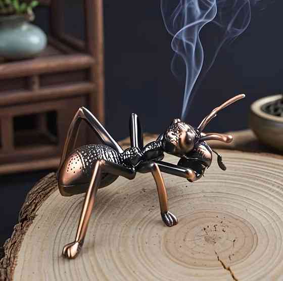 Подставка для благовоний муравей, держатель для аромапалочек, декоративная статуэтка, металл Киев