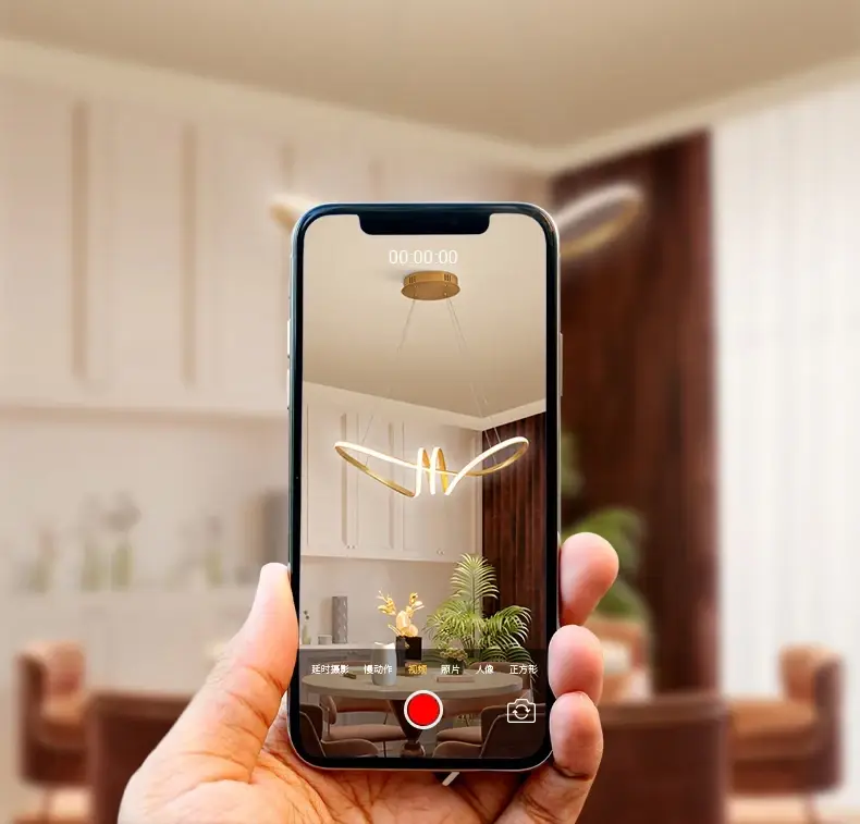 Світлодіодна люстра Атмосфера PJ815 75см (Золота) Київ - фото 4