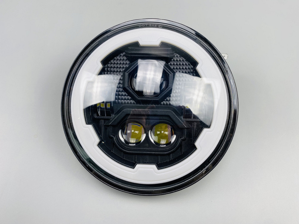 Фара головного світла LED 65W (ближній + дальній + ходові вогні (кільце)) 5.75 дюймів Мукачево - фото 6