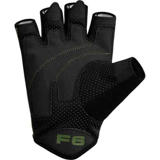 Рукавички для фітнесу RDX F6 Sumblimation Black/Green XL Каменское