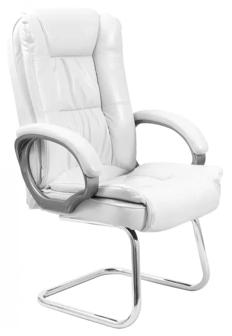 Офісне Конференційне Крісло Richman California Lucky White Хром CF Білий Київ - фото 1