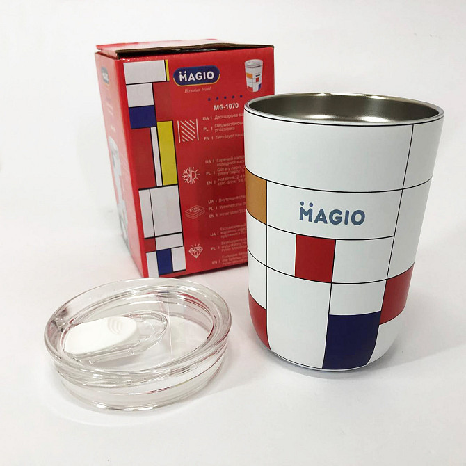 Гарний невеликий термос Magio MG-1070 0.35 л, Термос для кави, Класичний термос для чаю VZ-101 та кави Київ - фото 4
