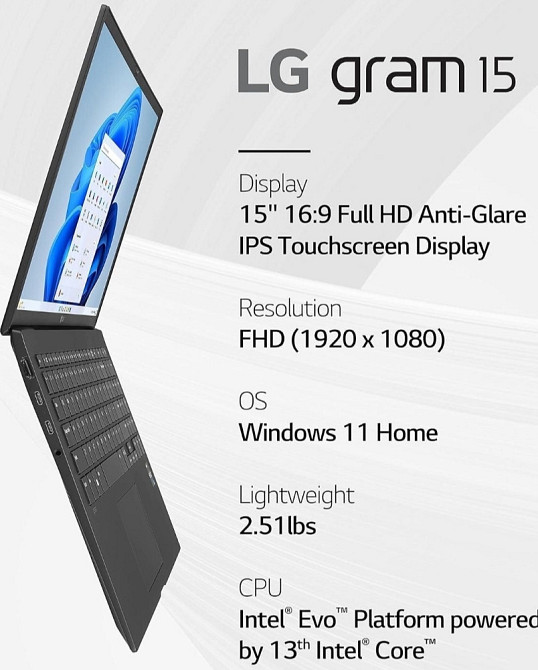 Ноутбук LG Gram 15Z90R 15.6