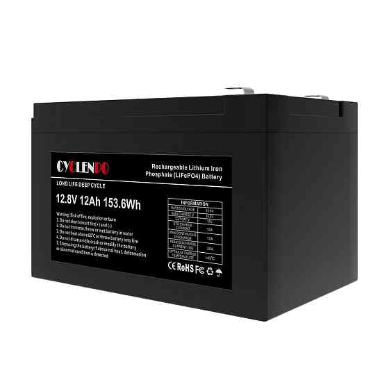 Акумуляторна батарея літій-залізо-фосфатна 12.8В 12Аг Cyclen 12.8V 12AH LiFePo4 (44-00076) Київ