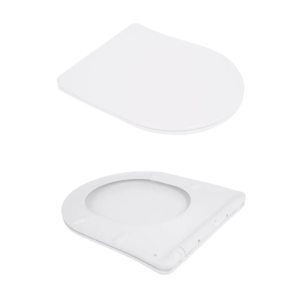 Унитаз подвесной Jay Rimless 485×360×320 мм, White, с сиденьем Slim Duroplast/ Soft-close/ Quick Relase QT07335177RW Qtap Киев - изображение 6