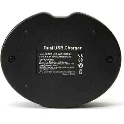 Зарядное устройство для фото PowerPlant Canon Dual NB-12L (DV00DV3404) Винница