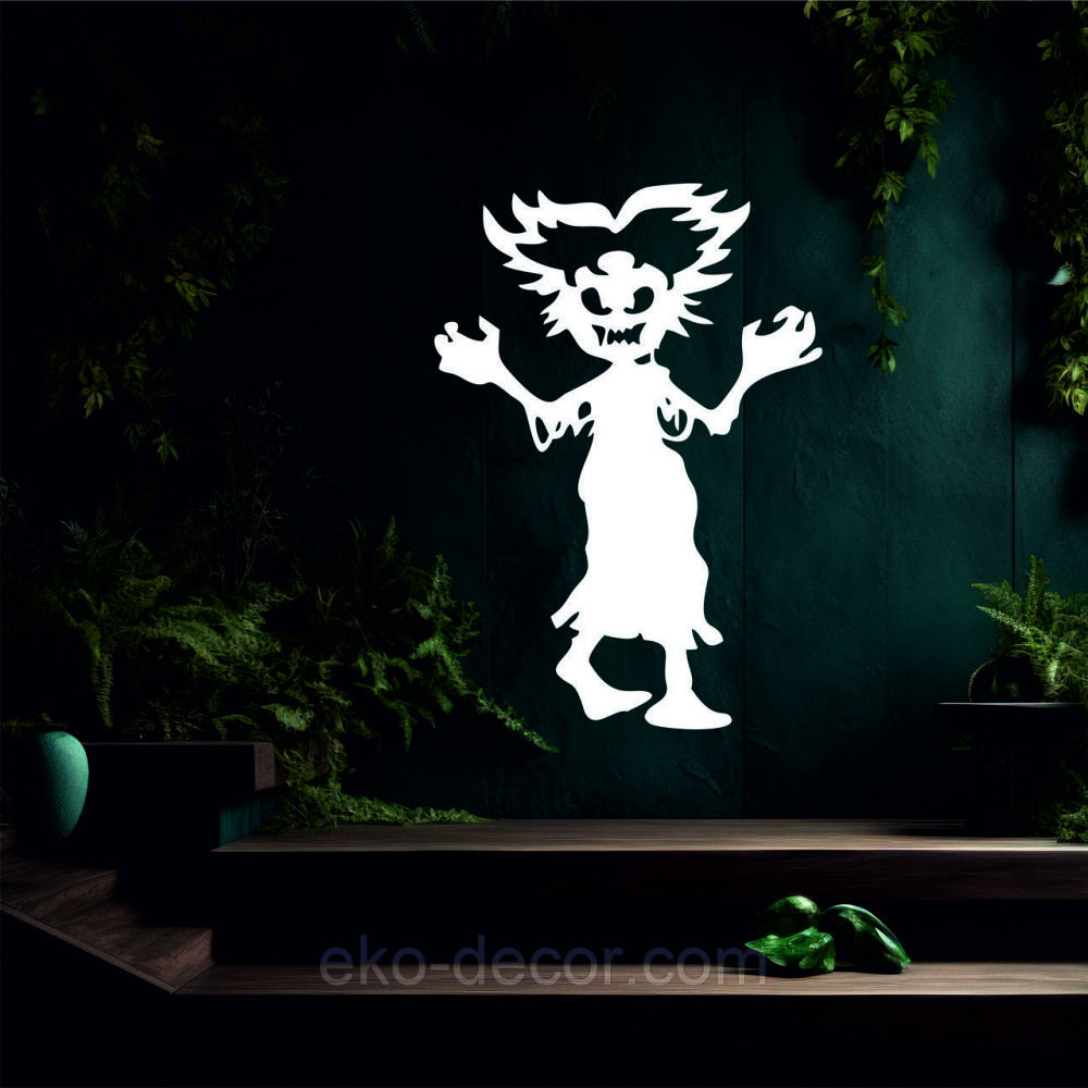 Декоративне настінне Панно «Сілует дітей. Гелловін», Декор на стіну 110*78 см, Білий Київ - фото 5