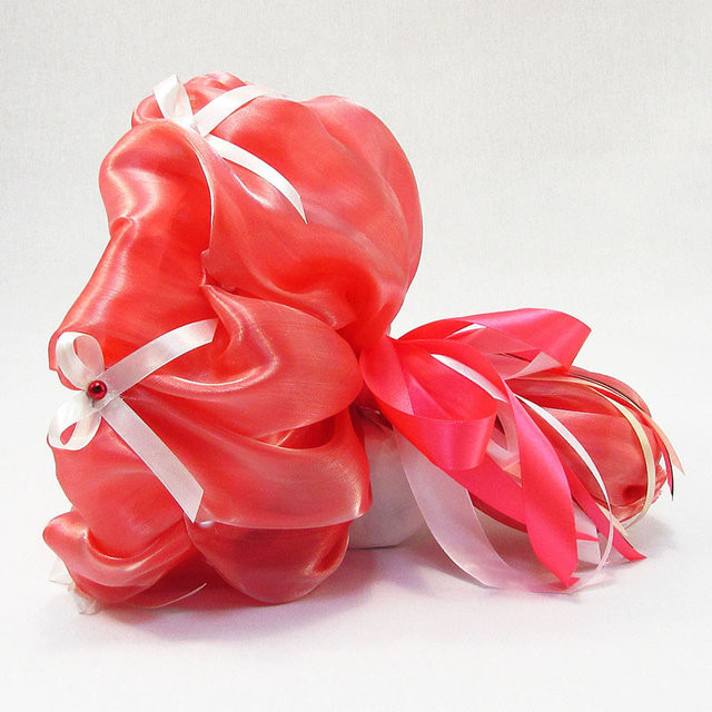 Букет з м'яких іграшок 11 ведмедиків 5284IT кораловий Вінниця - фото 3