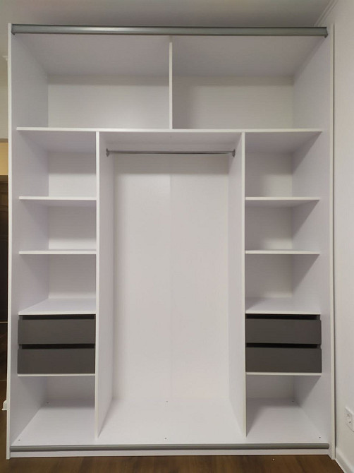 Шкаф-купе двухдверный Doros G-Caiser 180х60х240 см Белый/2 Зеркала (DRS-011012) Львов - изображение 4